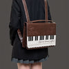 Monenjoy キレカジ風　ピアノ刺繍リュックサック  ハンドバッグ　ミニシュルダーバッグ　ミニバッグ ブロンズ色GSbag001