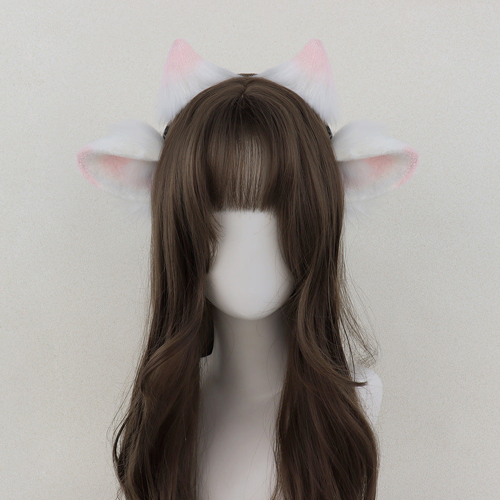 Monenjoy 　ひつじ　髪飾り　コスプレ道具　アクセサリー　イベント　カチューシャ レディース 女性 ヘアアクセサリー 髪飾り まとめ髪 羊 ひつじ 角付き 耳付き かわいい おしゃれ キュート 　GS1162 - Monenjoy