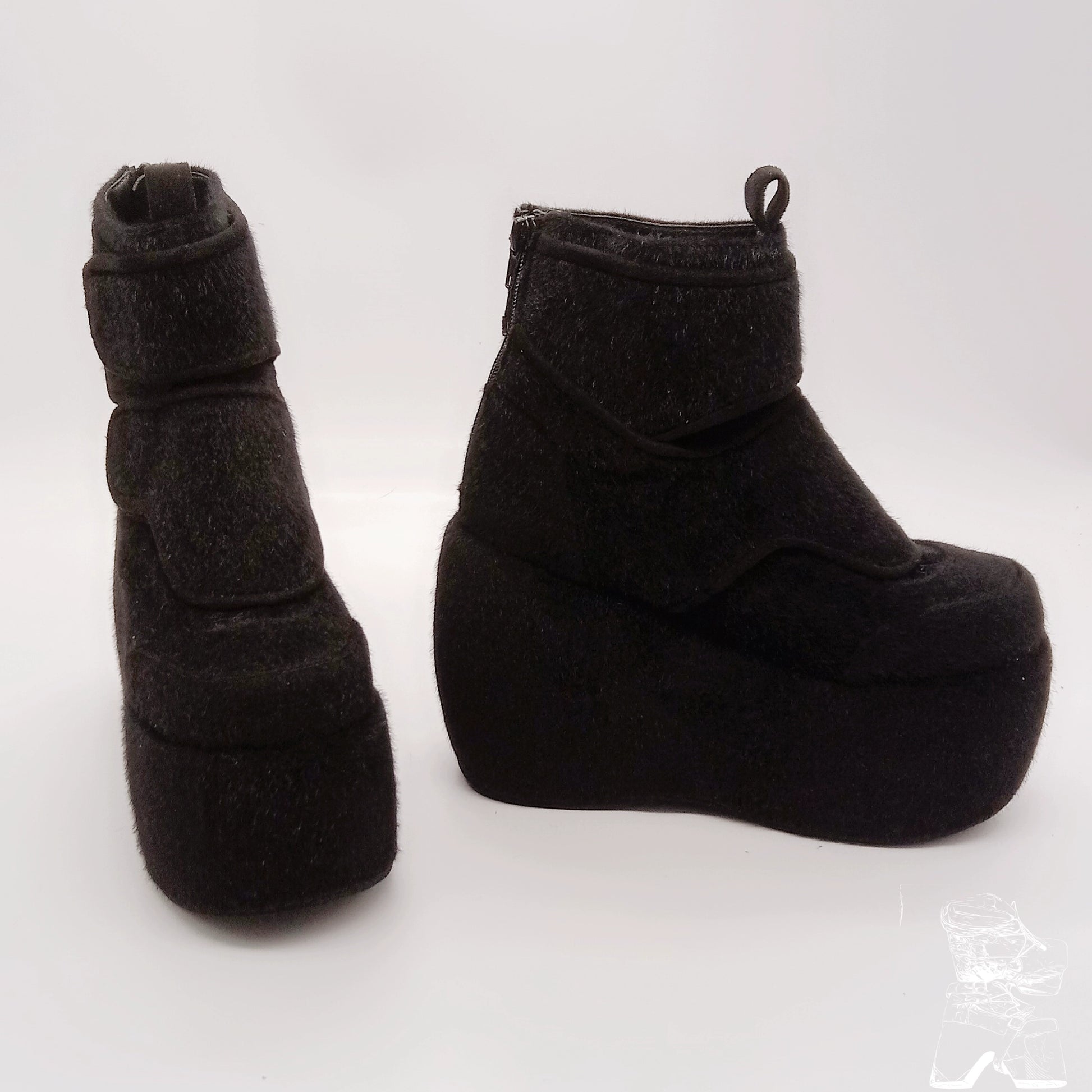 Monenjoy 　サイドゴアブーツ　厚底ブーツ　ロリータ　ゴスロリ　厚底パンプス　かわいい - Monenjoy