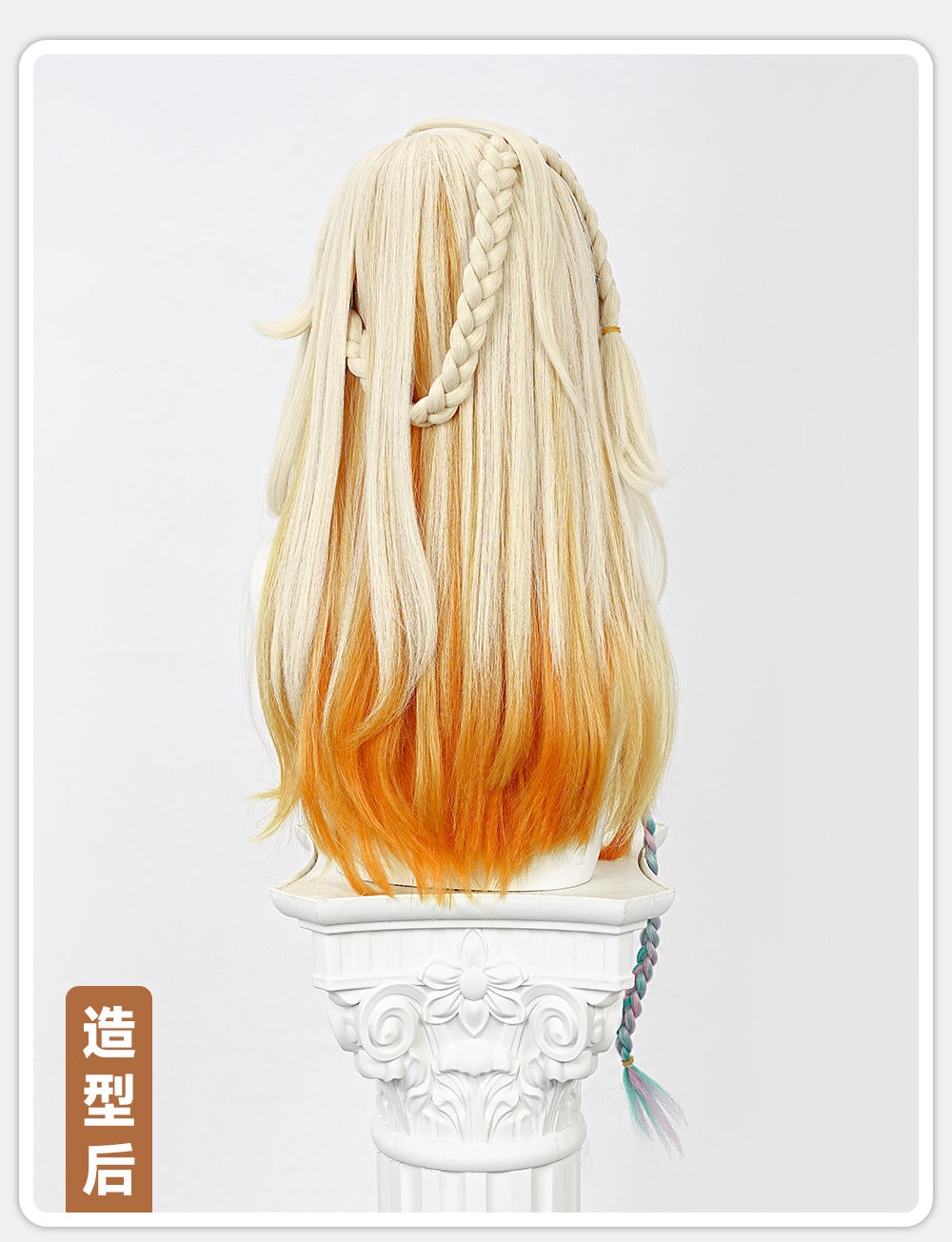 Monenjoy　原神 シロネン ウィッグ　カツラ　コスプレ道具　ナナツカヤンの名鋳り師 魂を鋳る烈火 山岳を彩る金色 - Monenjoy