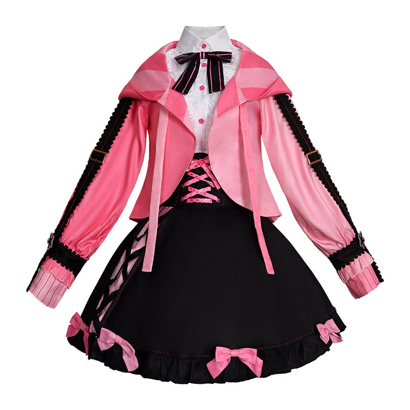 Monenjoy　桜ミク　コスプレ衣装　初音ミク　地雷系　可愛い　ワンピース　ドレス　コスチューム　SAKURA×SUBCULTURE 　学園祭