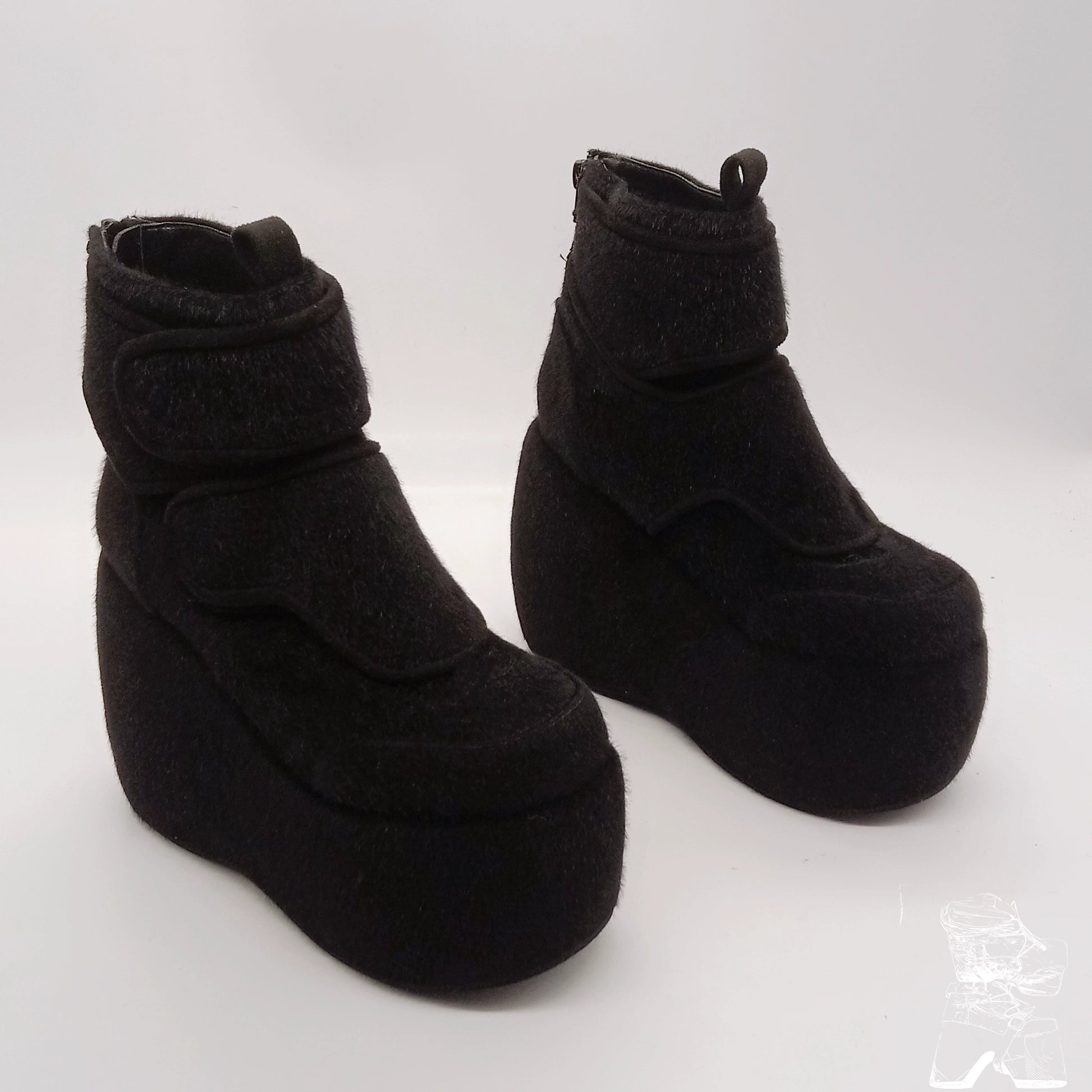 Monenjoy 　サイドゴアブーツ　厚底ブーツ　ロリータ　ゴスロリ　厚底パンプス　かわいい - Monenjoy