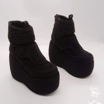 Monenjoy 　サイドゴアブーツ　厚底ブーツ　ロリータ　ゴスロリ　厚底パンプス　かわいい - Monenjoy