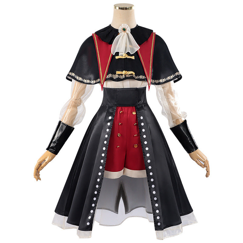 Monenjoy バンドリ！アヴェムジカ TVアニメ ムジカ　　若葉 睦　三角 初華　八幡 海鈴　祐天寺 にゃむ　豊川 祥子　イヤリング贈り　舞台服　コスチューム　洋服　イベント　仮装　ロリータ　可愛い　 - Monenjoy