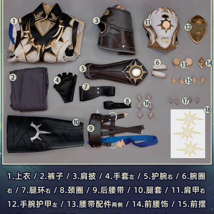 「予約販売2-3月在庫可能」Monenjoy 崩壊:スターレイル 白厄 ファイノン 　肩甲付　 タトゥーシール 贈り　파이논　コスプレ衣装　舞台服　カッコイイ　実物化　ハロウィン　 - Monenjoy