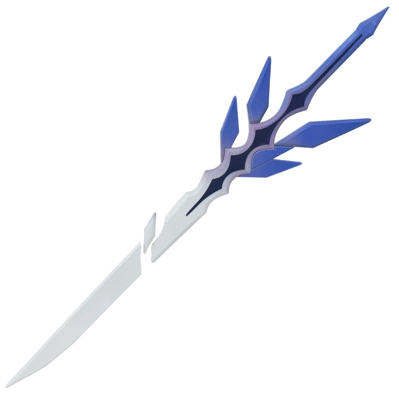 Monenjoy 原神 スカーク 蒼耀 武器モデル 木製＆PVC 分解式 デザイン 携帯便利 片手剣　コスプレ道具　武器モデル　木刃　