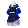 Monenjoy　Summer Pockets　サマーポケッツ　 久島鴎　コスプレ衣装　ワンピース　ブルー色　イベントGS1922