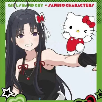 Monenjoy Girls Band Cry x Sanrio Characters Hina x My Melody Cosplay Costume Pink Costume Cute