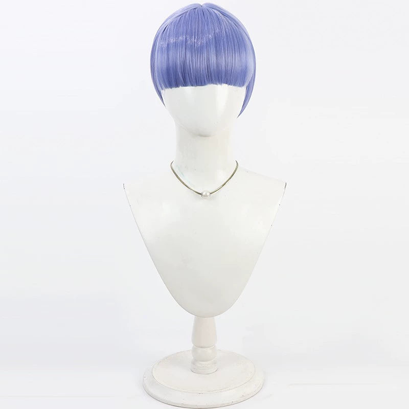 Monenjoy HUNDRED LINE - Final Defense Academy Moshiro Moko Wig Short Hair Braids Cosplay Prop Side Braid Braid Hair Hundred Wig Event