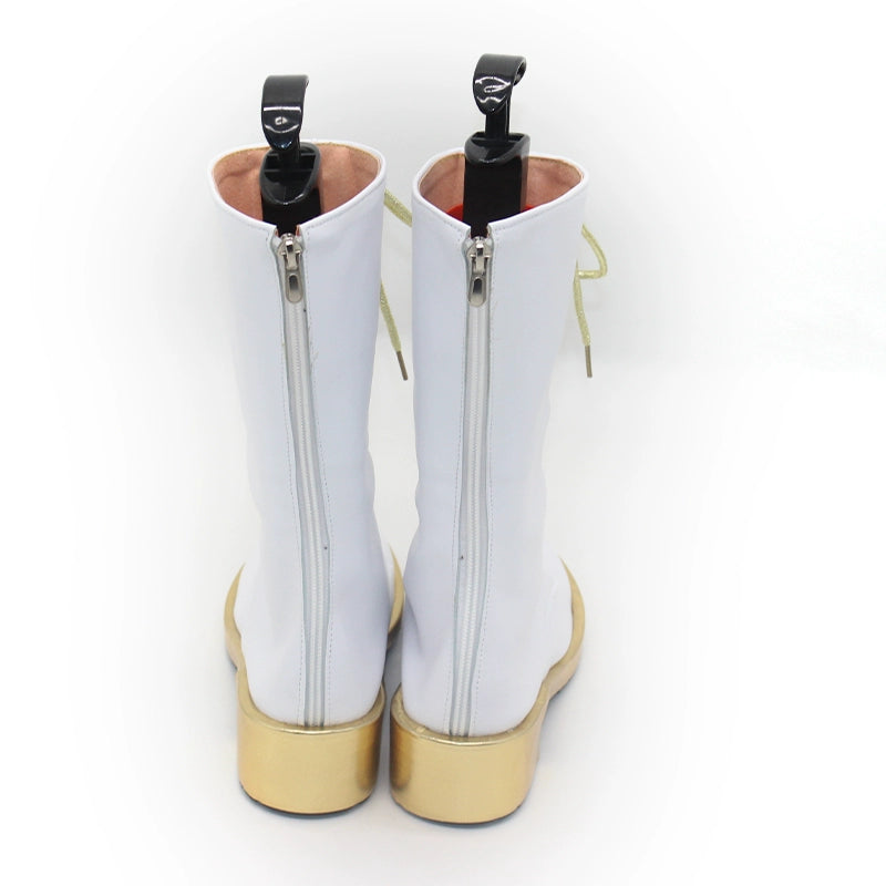 Monenjoy　KPOPガールズ! デーモン・ハンターズ　 zoey　ゾーイ ロングブーツ　靴　ミラ　白色　コスプレ衣装　舞台服　ライブ服　KPop Demon Hunters