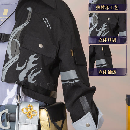【限定販売】Monenjoy 鳴潮 コスプレ衣装　主人公（気動）　アクセサリー付　実物化　実装化　イベント　仮装　カッコイイ　ハロウィン - Monenjoy