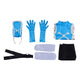 Monenjoy TV Anime Fainting Hero and Assassin Princess Anemone Monk's Song Cosplay Costume Blue Costume
