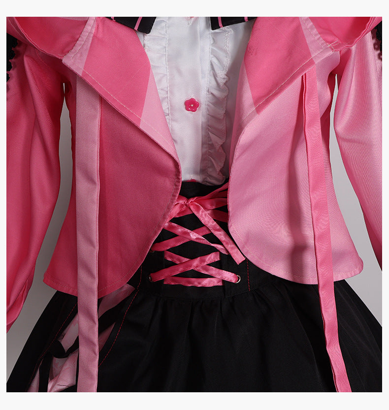 Monenjoy　桜ミク　コスプレ衣装　初音ミク　地雷系　可愛い　ワンピース　ドレス　コスチューム　SAKURA×SUBCULTURE 　学園祭