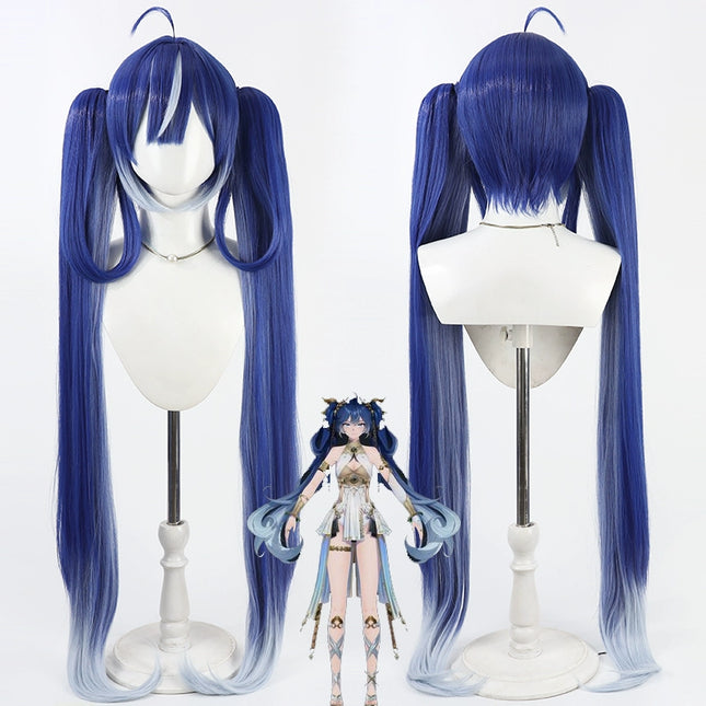 Monenjoy 鳴潮 ユーノ ウィッグ 100cm コスプレ道具 カツラ イベント