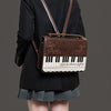 Monenjoy キレカジ風　ピアノ刺繍リュックサック  ハンドバッグ　ミニシュルダーバッグ　ミニバッグ ブロンズ色GSbag001