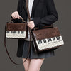 Monenjoy キレカジ風　ピアノ刺繍リュックサック  ハンドバッグ　ミニシュルダーバッグ　ミニバッグ ブロンズ色GSbag001