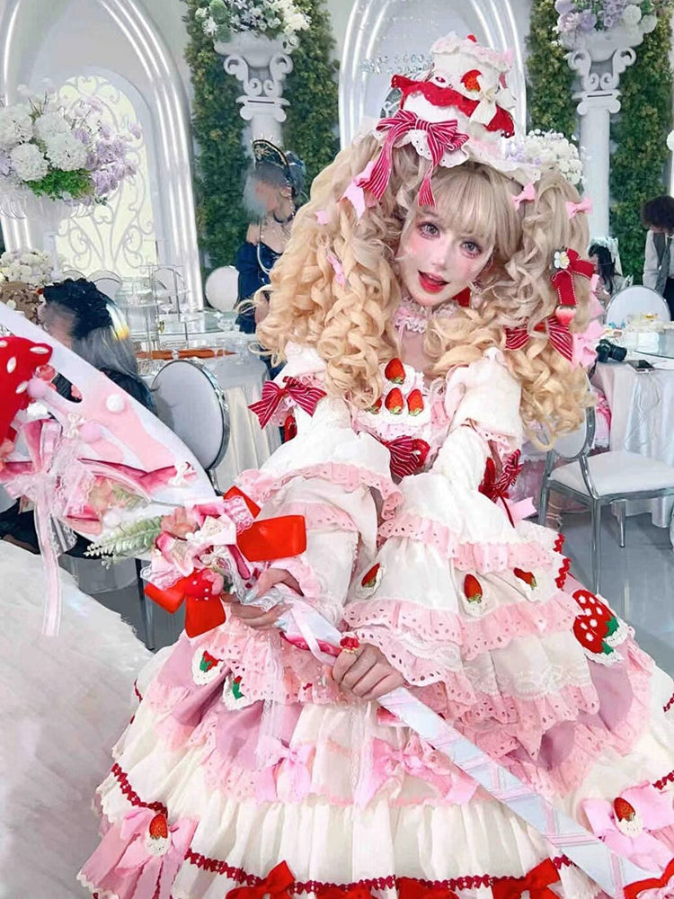 Monenjoy　ロリータ風　いちご　法杖　コスプレ道具　可愛い　撮影道具　超大サイズ　手作り　工芸品　GS1205 - Monenjoy