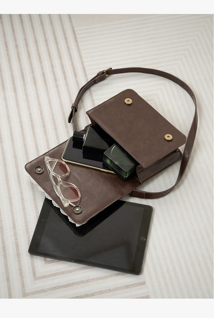 Monenjoy キレカジ風　ピアノ刺繍リュックサック  ハンドバッグ　ミニシュルダーバッグ　ミニバッグ ブロンズ色GSbag001