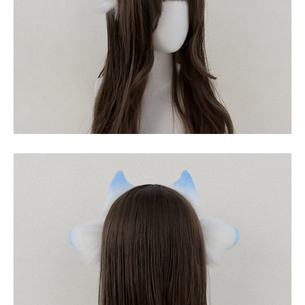 Monenjoy 　ひつじ　髪飾り　コスプレ道具　アクセサリー　イベント　カチューシャ レディース 女性 ヘアアクセサリー 髪飾り まとめ髪 羊 ひつじ 角付き 耳付き かわいい おしゃれ キュート 　GS1162 - Monenjoy