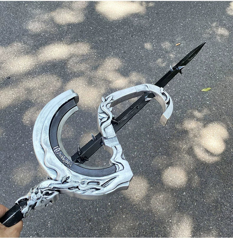 Monenjoy Arknights Lappland the Decadenza Desolate Lappland Staff 112cm PU 2-piece Set Cosplay Prop Weapon Replica Weapon