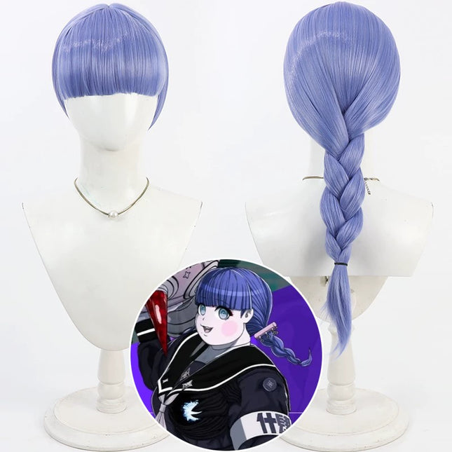 Monenjoy HUNDRED LINE - Final Defense Academy Moko Moshiro Wig Short Hair Braid Cosplay Prop Side Braided Hair Braided Hair Hundred Wig Event 