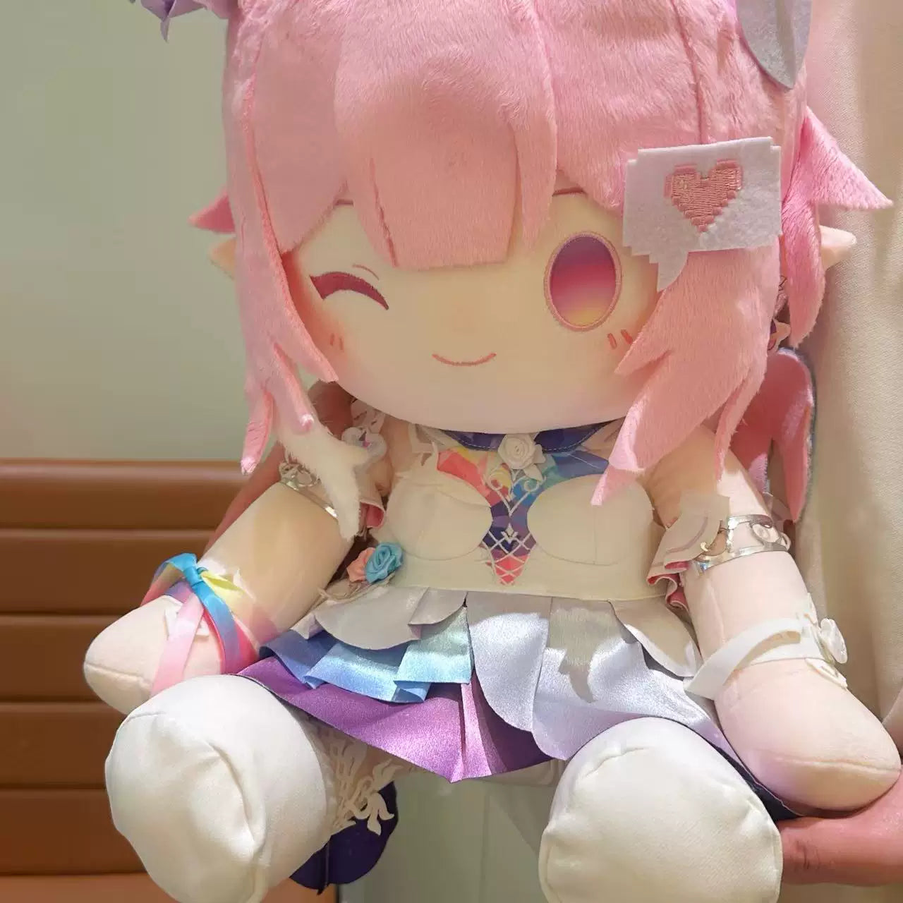 崩スタ】キュレネ お座りぬいぐるみ 40cm 着せ替え可能 超ふわふわ