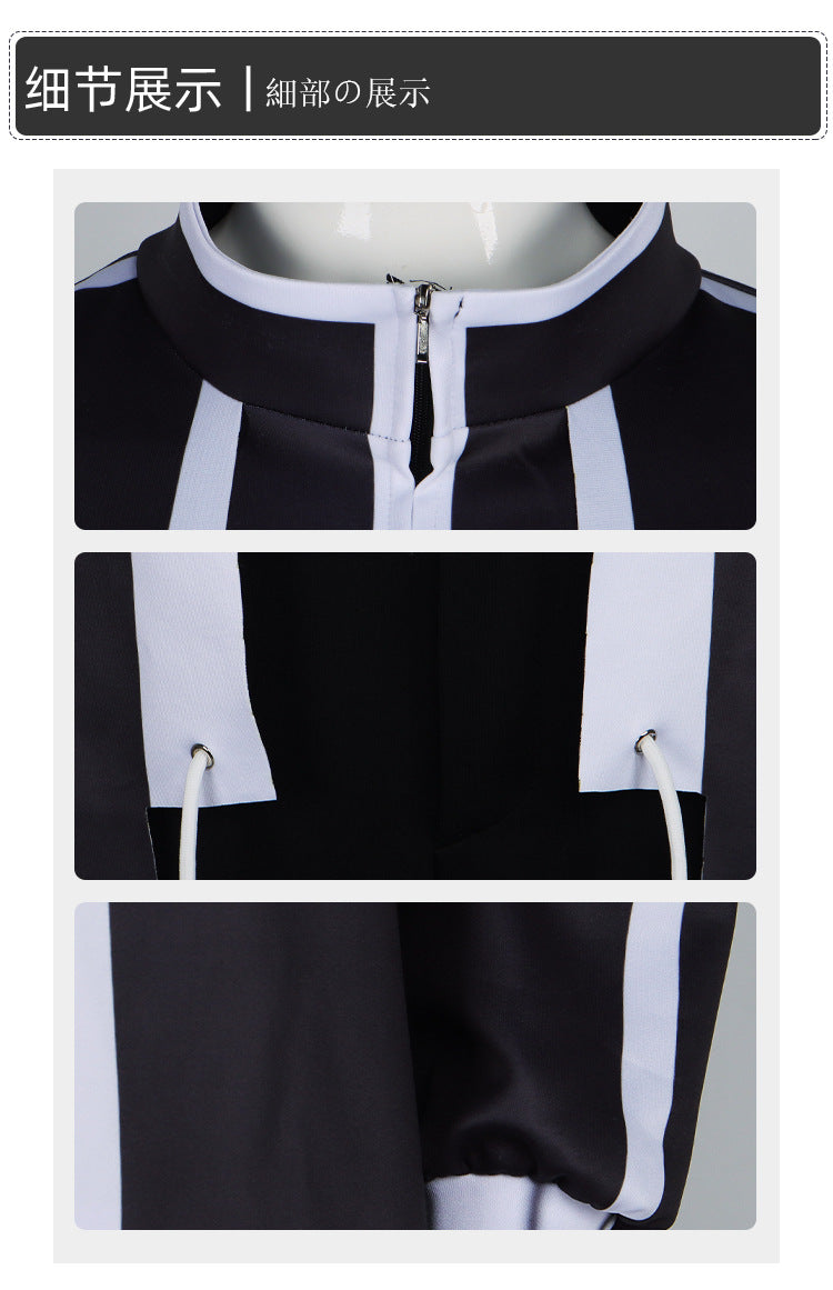 Monenjoy อะนิเมะ Tougen Anki Ichinose Shiki คอสเพลย์เครื่องแต่งกายเครื่องแบบสีดำ Rakshasa Academy Momotaro Enki เครื่องแบบทั้งหมด Usagi Jin Byobugaura Hoki Yabari Ikari 