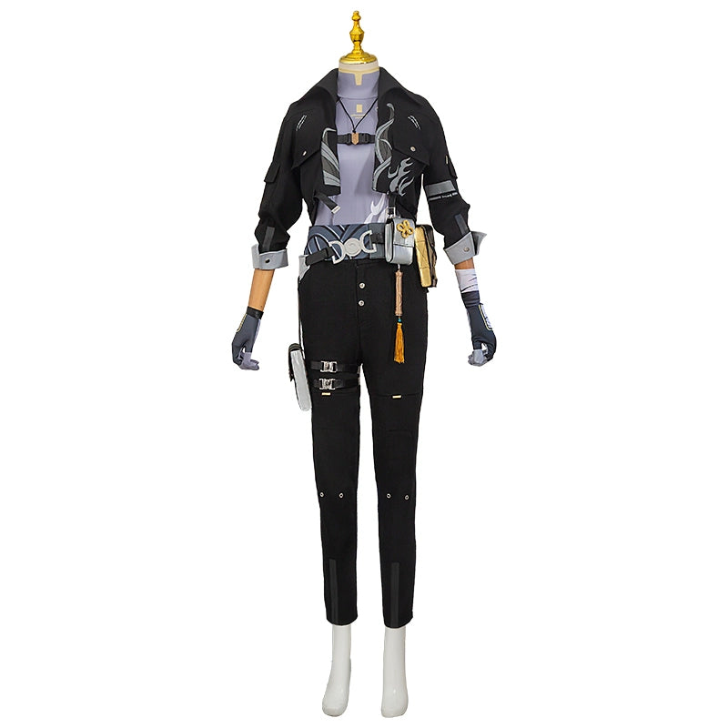 【限定販売】Monenjoy 鳴潮 コスプレ衣装　主人公（気動）　アクセサリー付　実物化　実装化　イベント　仮装　カッコイイ　ハロウィン - Monenjoy