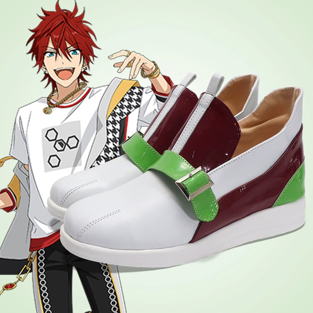 Monenjoy あんさんぶるスターズ 天城 燐音 コスプレシューズ ブーツ あまぎ りんね 道具 あそび部GS1214 - Monenjoy