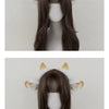 Monenjoy 　ひつじ　髪飾り　コスプレ道具　アクセサリー　イベント　カチューシャ レディース 女性 ヘアアクセサリー 髪飾り まとめ髪 羊 ひつじ 角付き 耳付き かわいい おしゃれ キュート 　GS1162 - Monenjoy