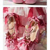 Monenjoy　ピンク色　地雷系　ロリータ　シューズ　ブーツ　花嫁　底14cm　5.5cm　ヒールパンプス　かわいい　アクセサリー「転売」