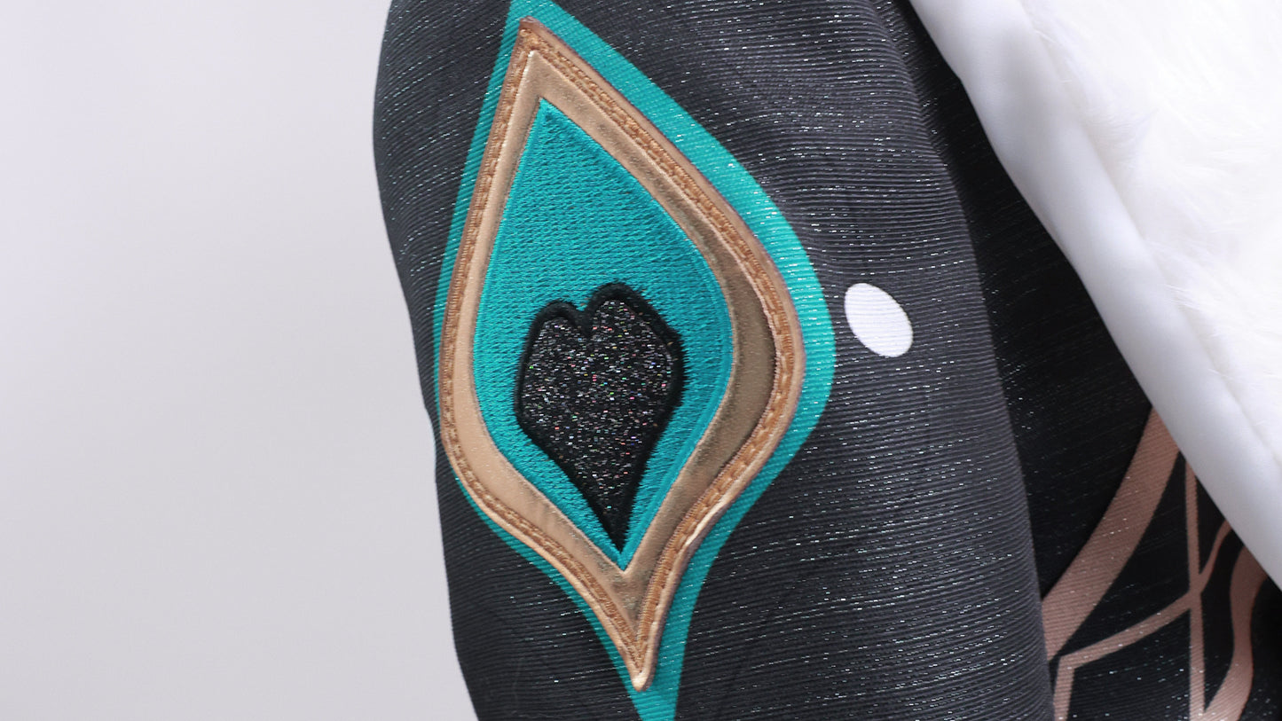 Monenjoy 崩壊スターレイル アベンチュリン コスプレ衣装　眼鏡＋指輪＋腕時計+タトゥーシール付　コイン道具3枚贈り　イベント　博戯の砂金石　仮装　ハロウィン - Monenjoy