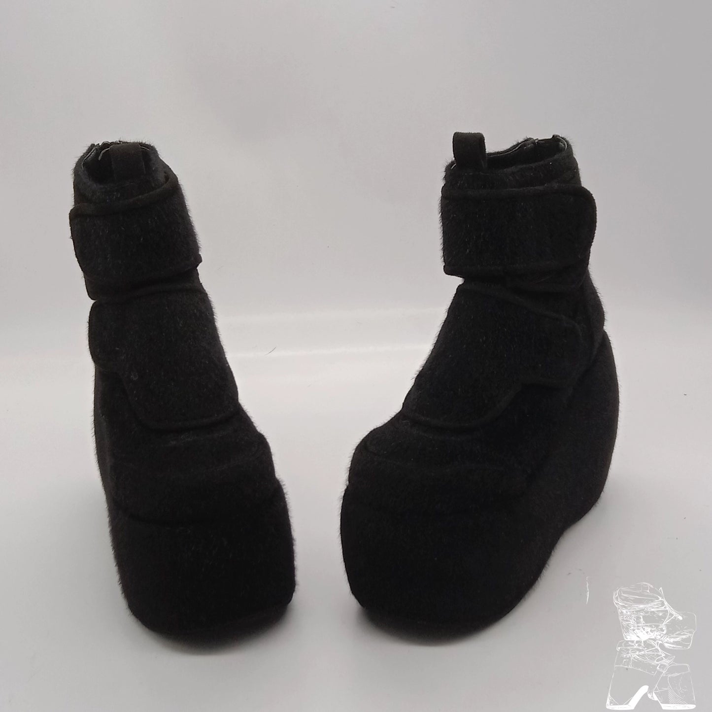 Monenjoy 　サイドゴアブーツ　厚底ブーツ　ロリータ　ゴスロリ　厚底パンプス　かわいい - Monenjoy