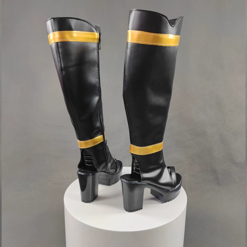 Monenjoy　刀剣乱舞ONLINE　 刀剣男士　鶴丸国永　シューズ　 つるまるくになが　とうらぶ　コスプレ道具　靴　ブーツGS1186 - Monenjoy