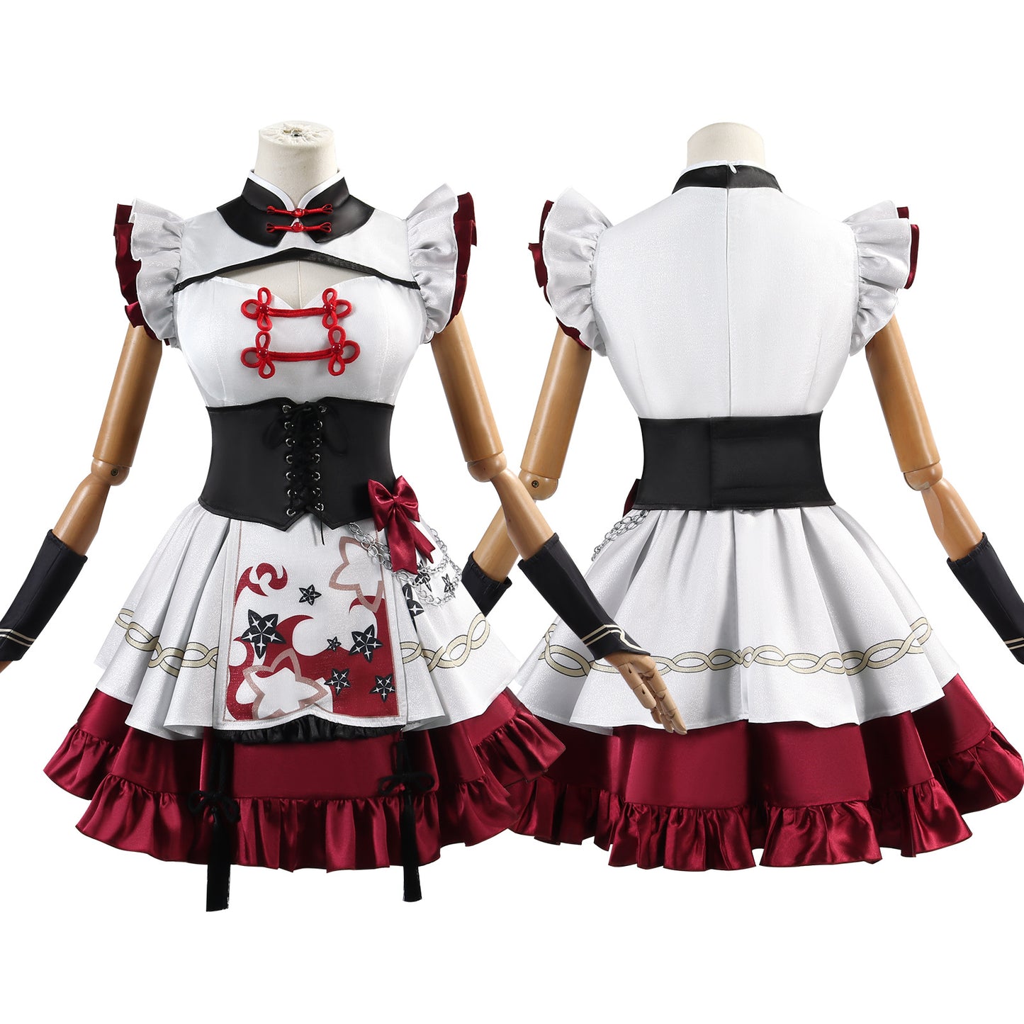 Monenjoy 鳴潮　西湖 コラボ　ツバキ コスプレ衣装　ワンピース　ロリータ　かわいい　 - Monenjoy