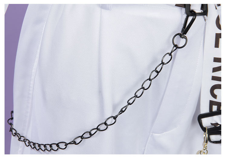 Monenjoy　第五人格×B.Duck　囚人　ルカ・バルサー　SSRコラボ衣装　イヤホーン付　グレーと白色　コスプレ衣装　イベントGS1344 - Monenjoy