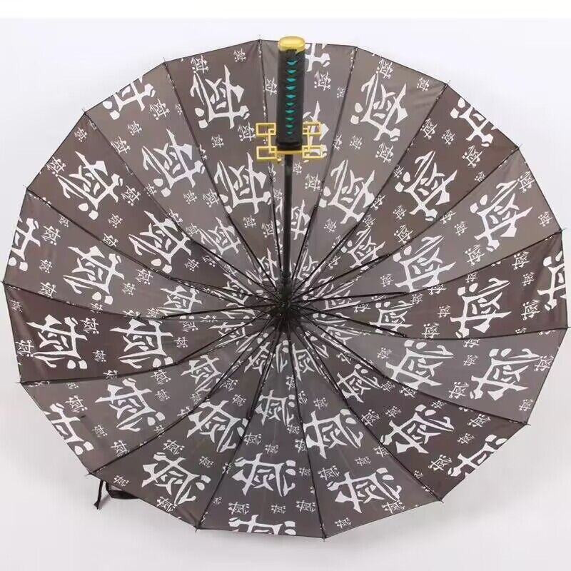 Monenjoy 鬼滅の刃 サムライ傘 無限城編　 炭治郎　我妻 善逸　冨岡 義勇　杏寿郎　胡蝶 しのぶ　無一郎　傘　長傘　100㎝　コスプレ道具　アクセサリー　