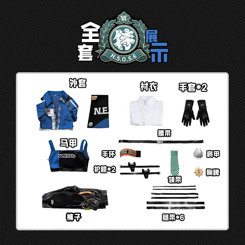 「限定在庫・完売終了」Monenjoy　ゼンレスゾーンゼロ 朱鳶 コスプレ衣装　班長 Zhu Yuan 特務捜査班　コスチューム　イベント　仮装