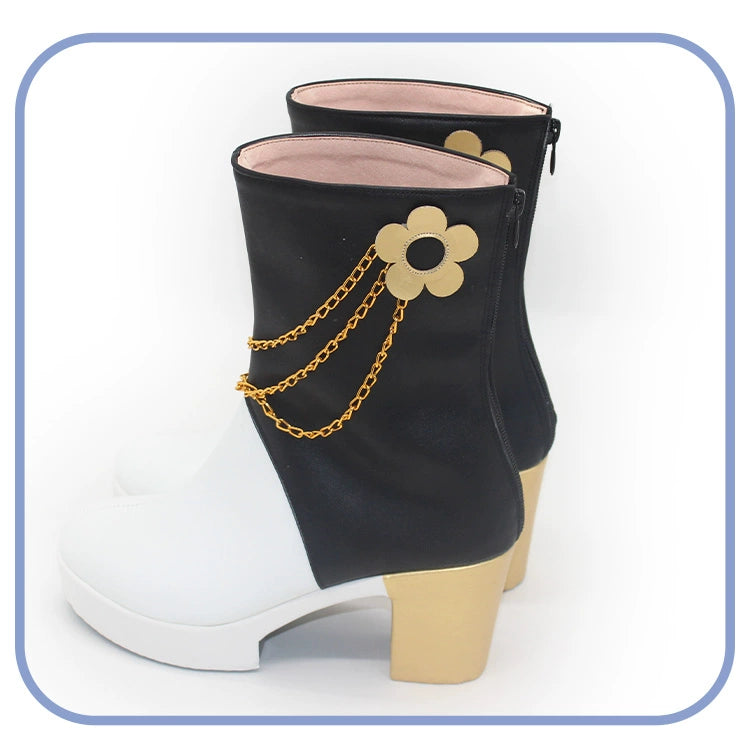 Monenjoy　KPOPガールズ! デーモン・ハンターズ　HUNTRX 　Mira　ロングブーツ　靴　ミラ　シューズ　コスプレ衣装　舞台服　ライブ服　KPop Demon Hunters