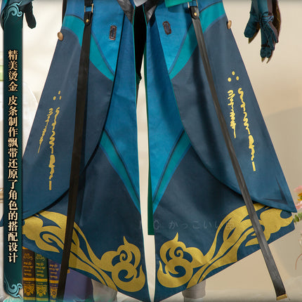 Monenjoy 鳴潮 コスプレ衣装　忌炎（きえん）コスチューム　イヤリング付　イベント　仮装　戦闘服　カッコイイ　 - Monenjoy