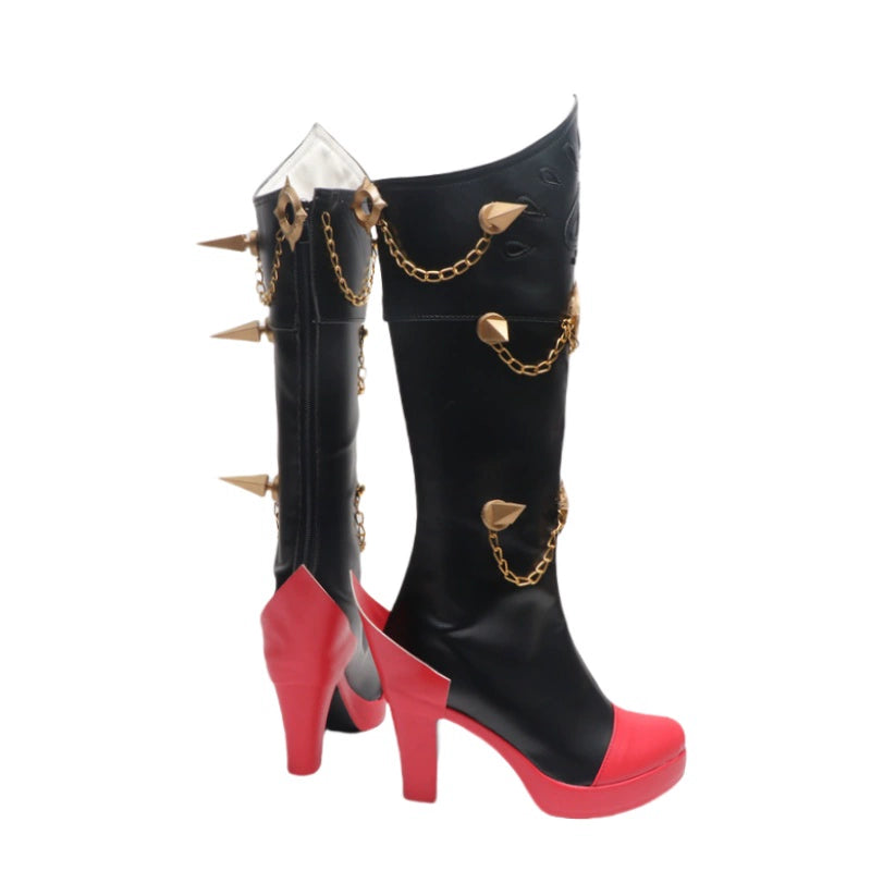 Monenjoy ゼンゼロ ルーシー 　シューズ　ヒールブーツ　コスプレ道具　ルシアーナ・デ・モンテフィーノ　イベント　オーダーメイド