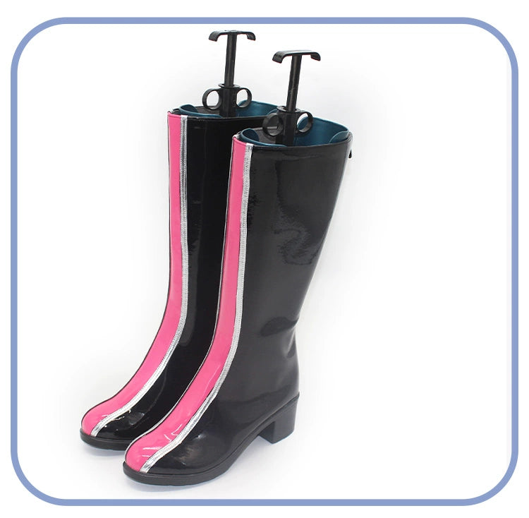 Monenjoy　KPOPガールズ! デーモン・ハンターズ　HUNTRX RUMI　ロングブーツ　靴　ルミ　シューズ　コスプレ衣装　舞台服　ライブ服　KPop Demon Hunters