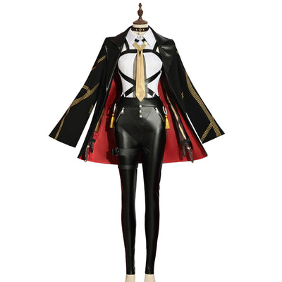 Monenjoy ゼンゼロ イヴリンコスプレ衣装　髪飾り　ジャケット　髪飾セット付き 全アクセサリー付 ゼンレスゾーンゼロ　コスチューム　ハロウィン　イベント　仮装　 - Monenjoy