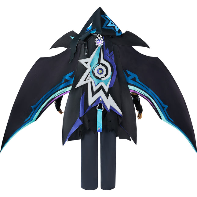 Monenjoy　 原神　オロルン　蝠翼の眼 オロルンの衣装　 Ororon 神の目 雷　3d樹脂アクセサリー＋タトゥーシール贈り　コスプレ衣装 - Monenjoy