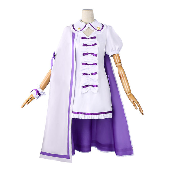 Monenjoy 前橋ウィッチーズ 新里 アズ 紫色 コスプレ衣装 ライブ服 舞台服 コスチューム 魔女