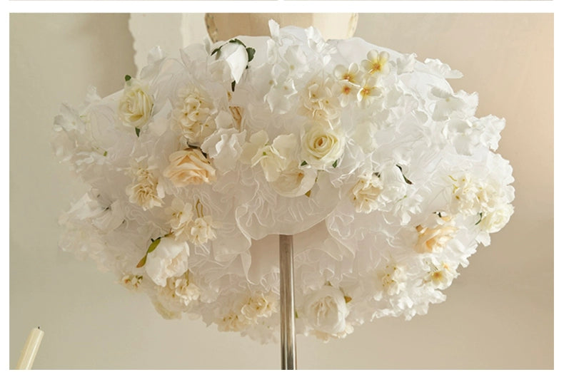 Monenjoy　ロリータ　ペチコート　花　クリノリン　バッスル　ティアードペチコート　ふわもこアンダー　ふんわり　コスプレ道具　地雷系　GS1220 - Monenjoy