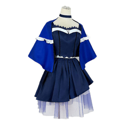 Monenjoy　Summer Pockets　サマーポケッツ　 久島鴎　コスプレ衣装　ワンピース　ブルー色　イベントGS1922