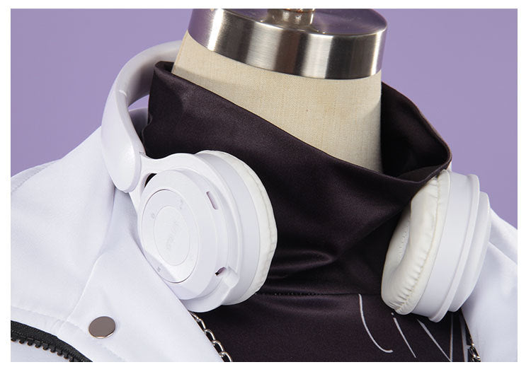 Monenjoy　第五人格×B.Duck　囚人　ルカ・バルサー　SSRコラボ衣装　イヤホーン付　グレーと白色　コスプレ衣装　イベントGS1344 - Monenjoy