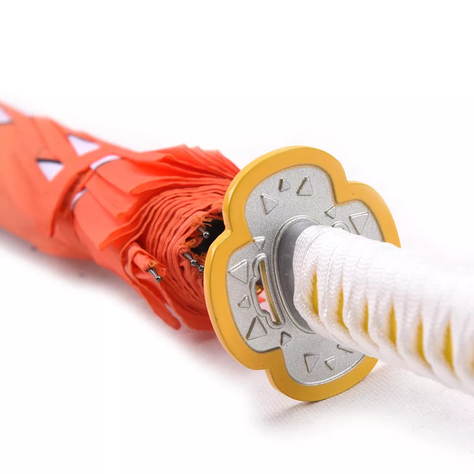 Monenjoy 鬼滅の刃 サムライ傘 無限城編　 炭治郎　我妻 善逸　冨岡 義勇　杏寿郎　胡蝶 しのぶ　無一郎　傘　長傘　100㎝　コスプレ道具　アクセサリー　