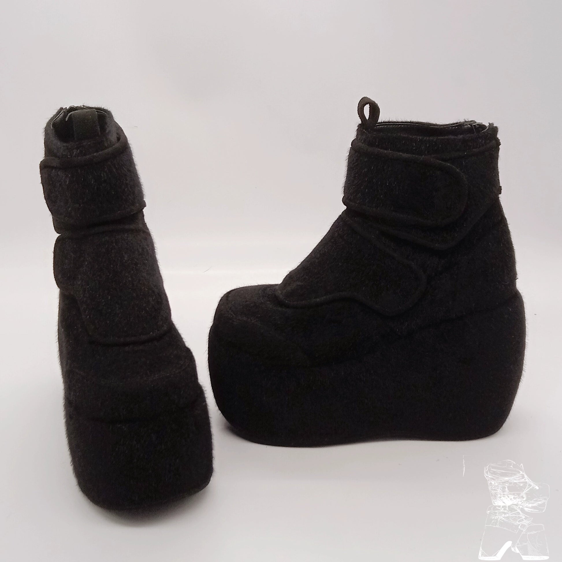 Monenjoy 　サイドゴアブーツ　厚底ブーツ　ロリータ　ゴスロリ　厚底パンプス　かわいい - Monenjoy